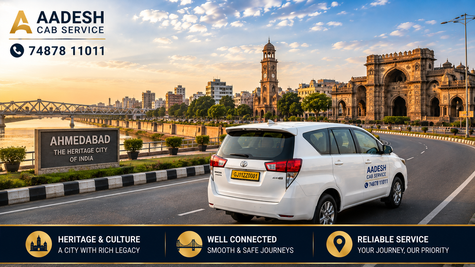 Junagadh to Ahmedabad taxi service