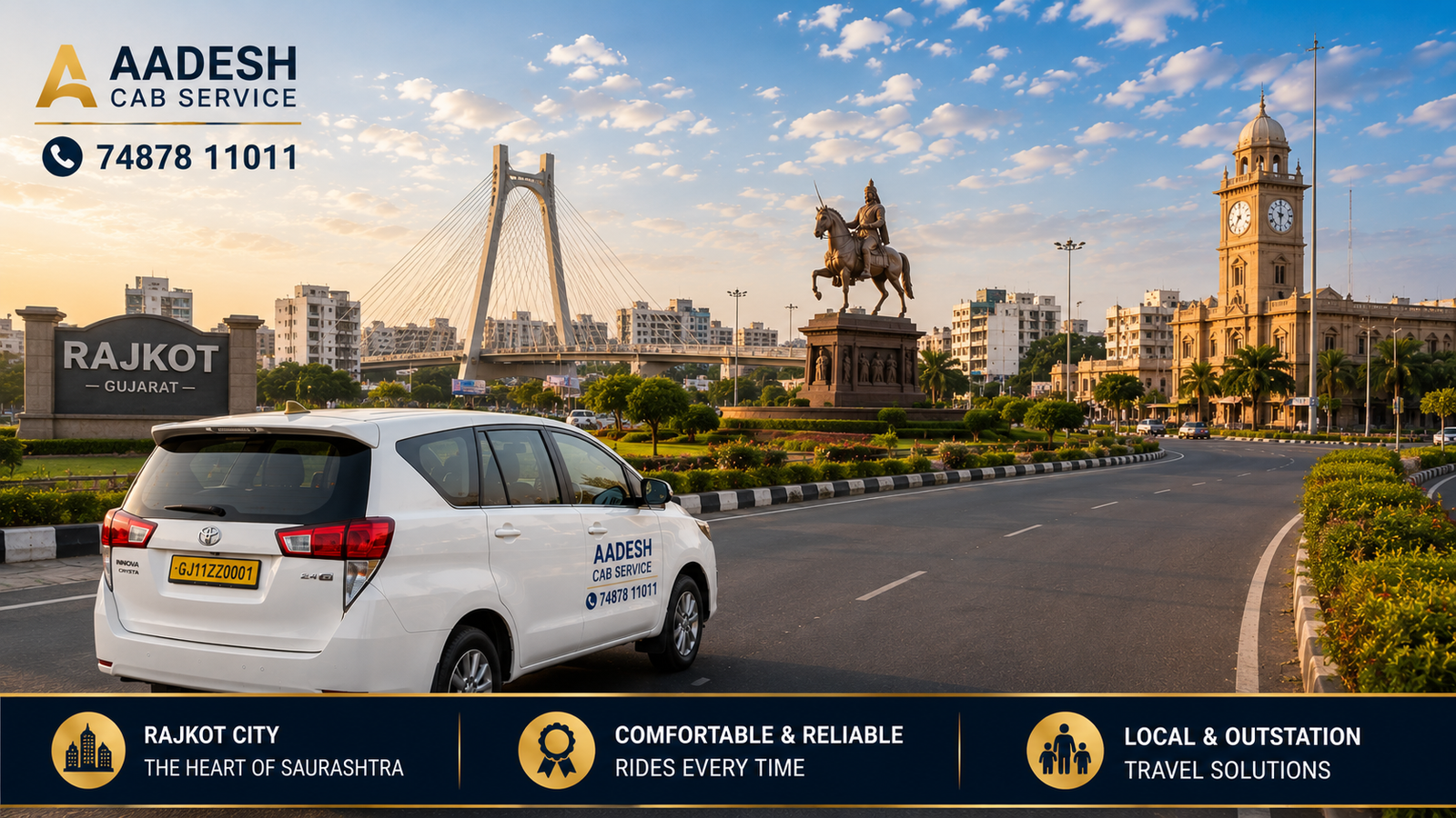 Junagadh to Rajkot taxi service